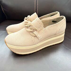 Dolce Vita Beige Platform Loafers